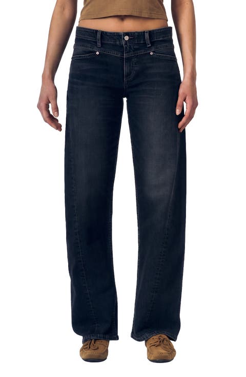 Selena Long Mid Rise Straight Leg Jeans
