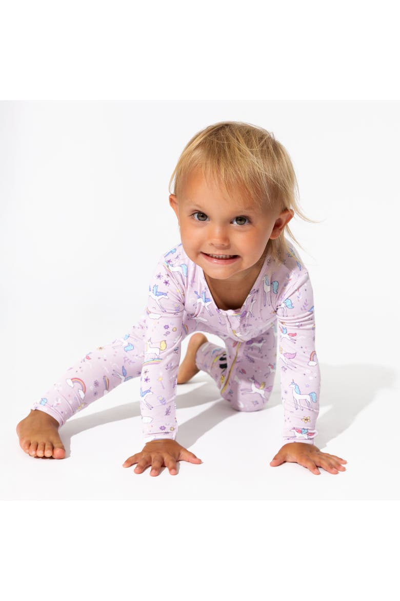 Baby Enchanted Unicorn Convertible Footie, Alternate, color, Enchanted Unicorn