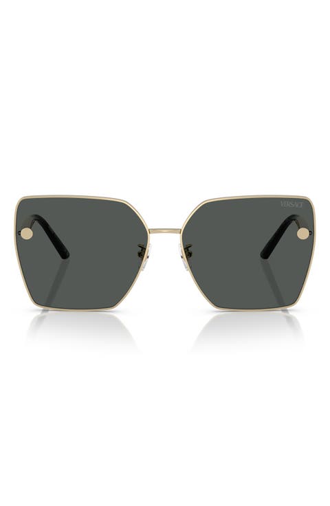 63mm Oversize Square Sunglasses