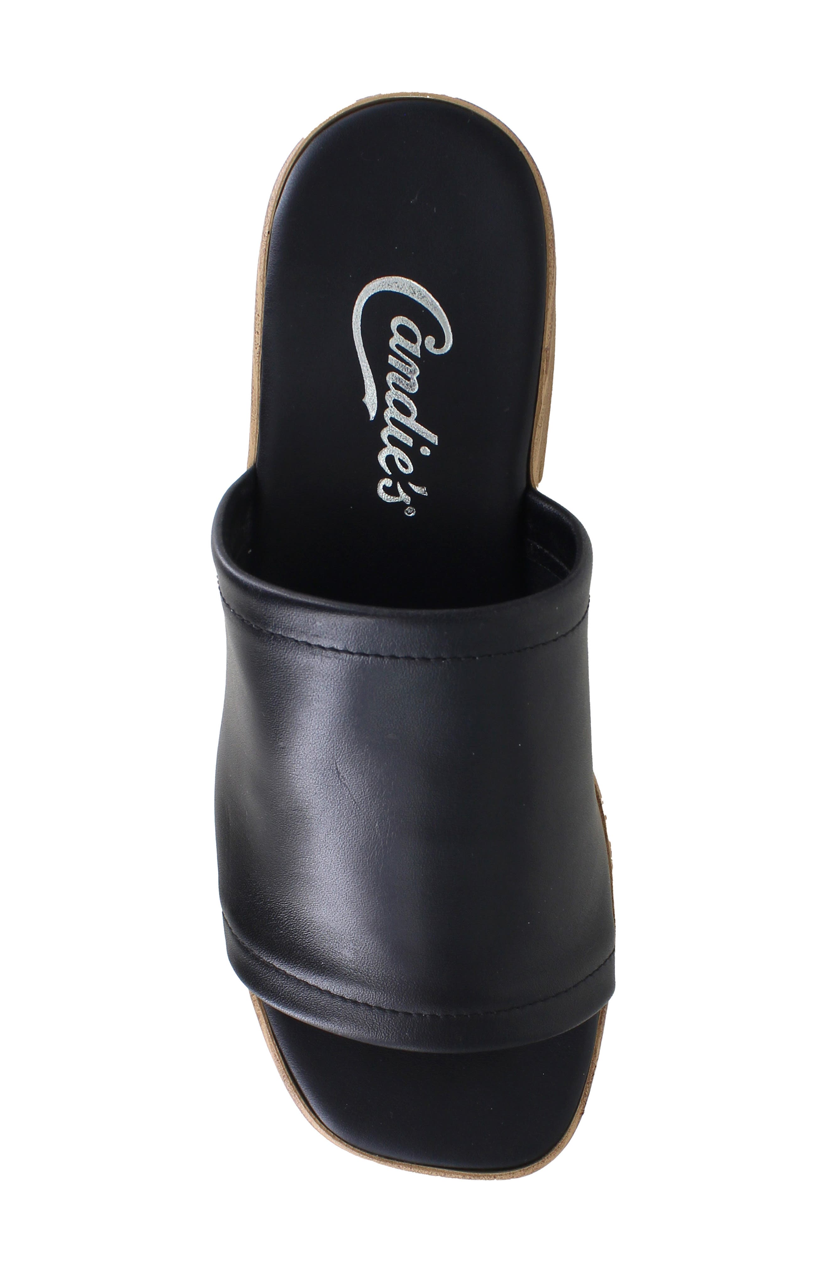 Candie's Ophelia Platform Slide Sandal, Alternate, color, Black