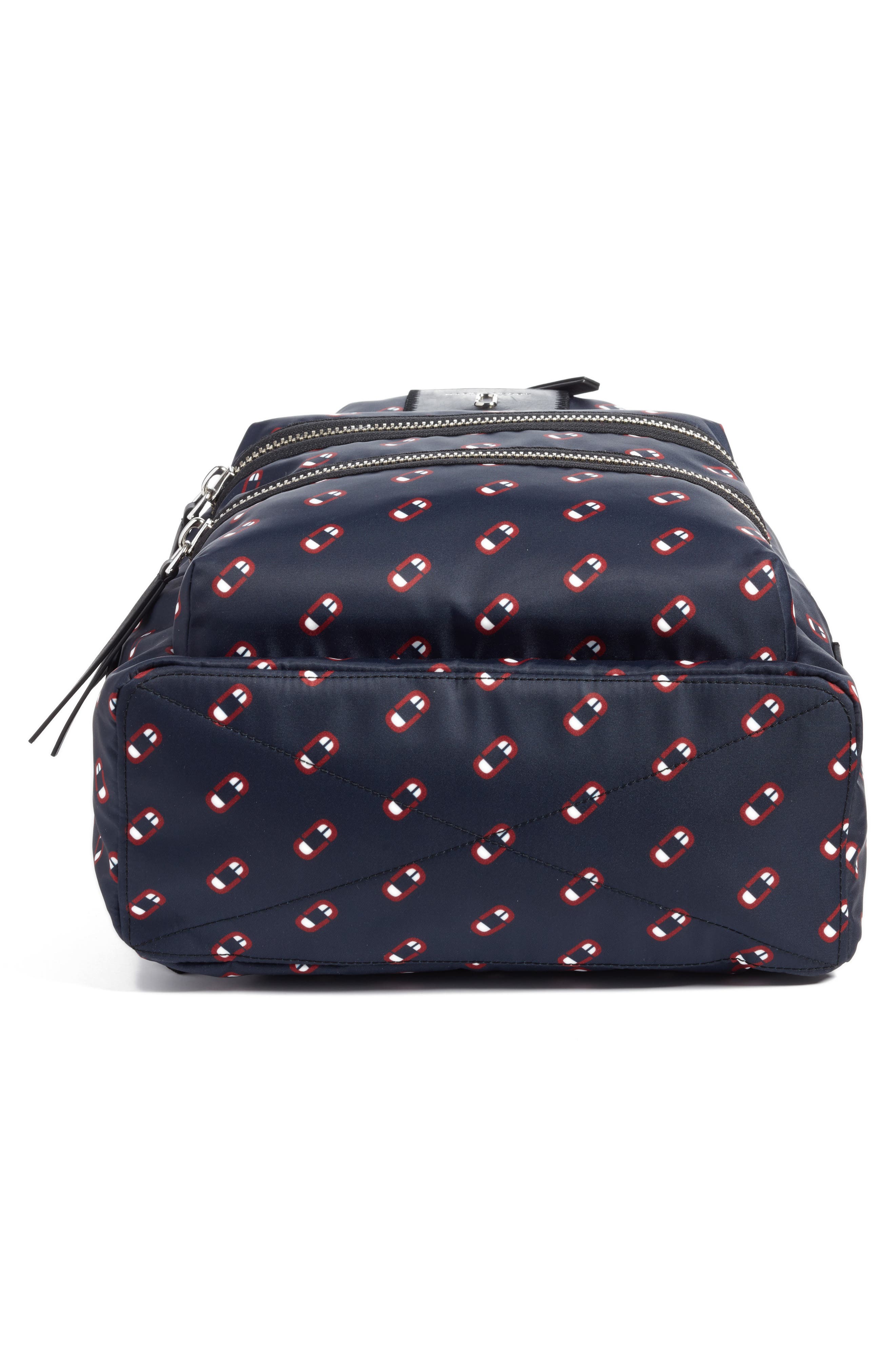 Marc Jacobs Logo Scream Biker Backpack, Alternate, color, 