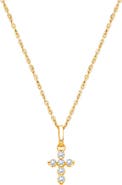 Tiny Blessings 14K Glory and Grace Cross 12-14" Necklace
