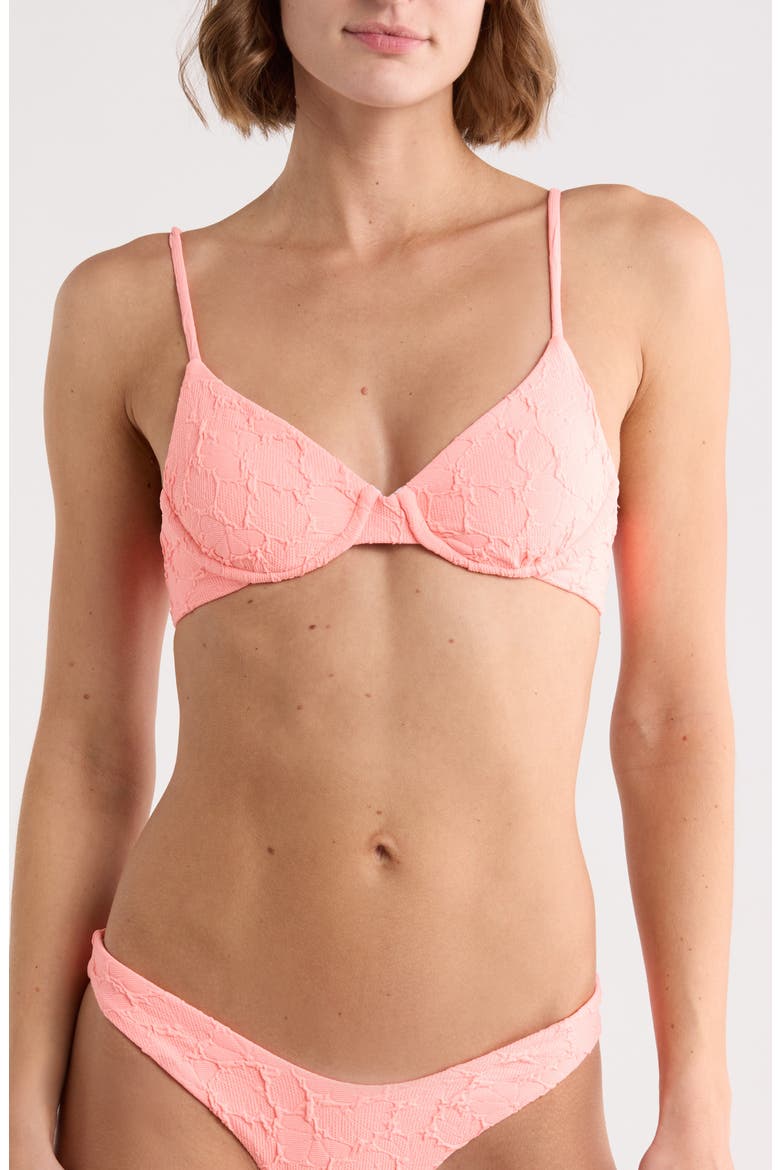 Dainty Underwire Bikini Top, Main, color, PINK