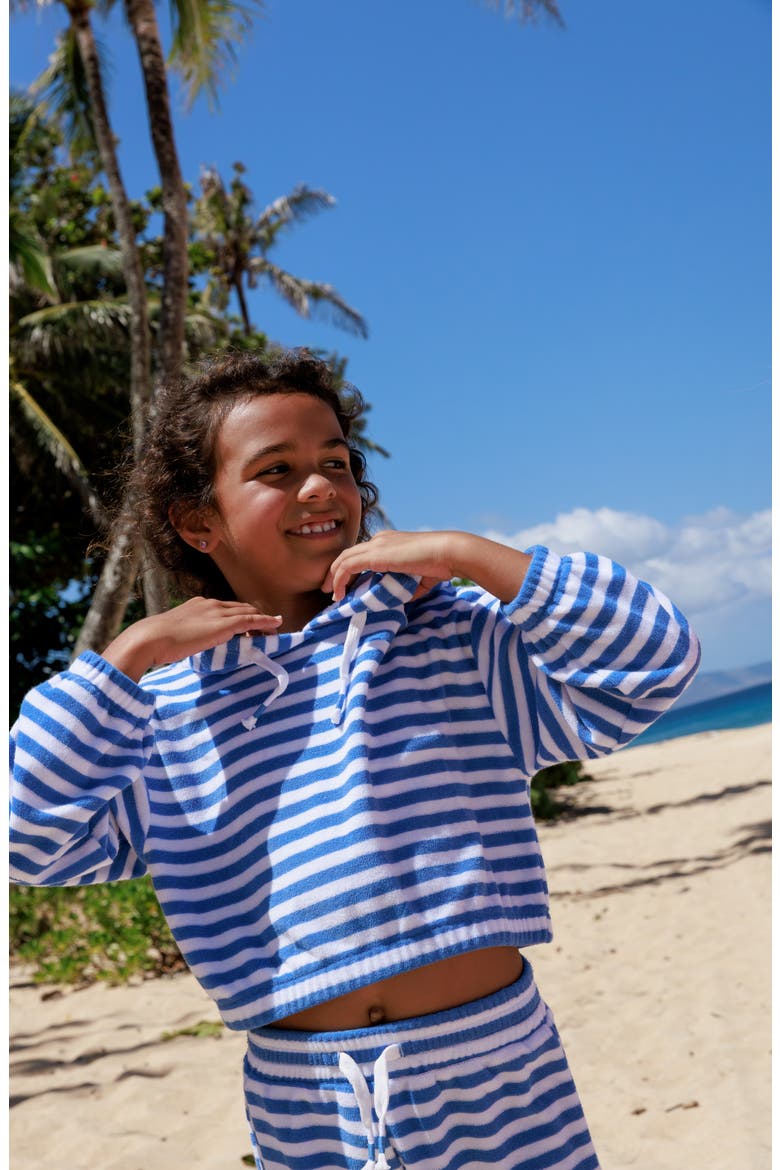 Kids' Weekend Terry Shorts, Alternate, color, MARINA BLUE