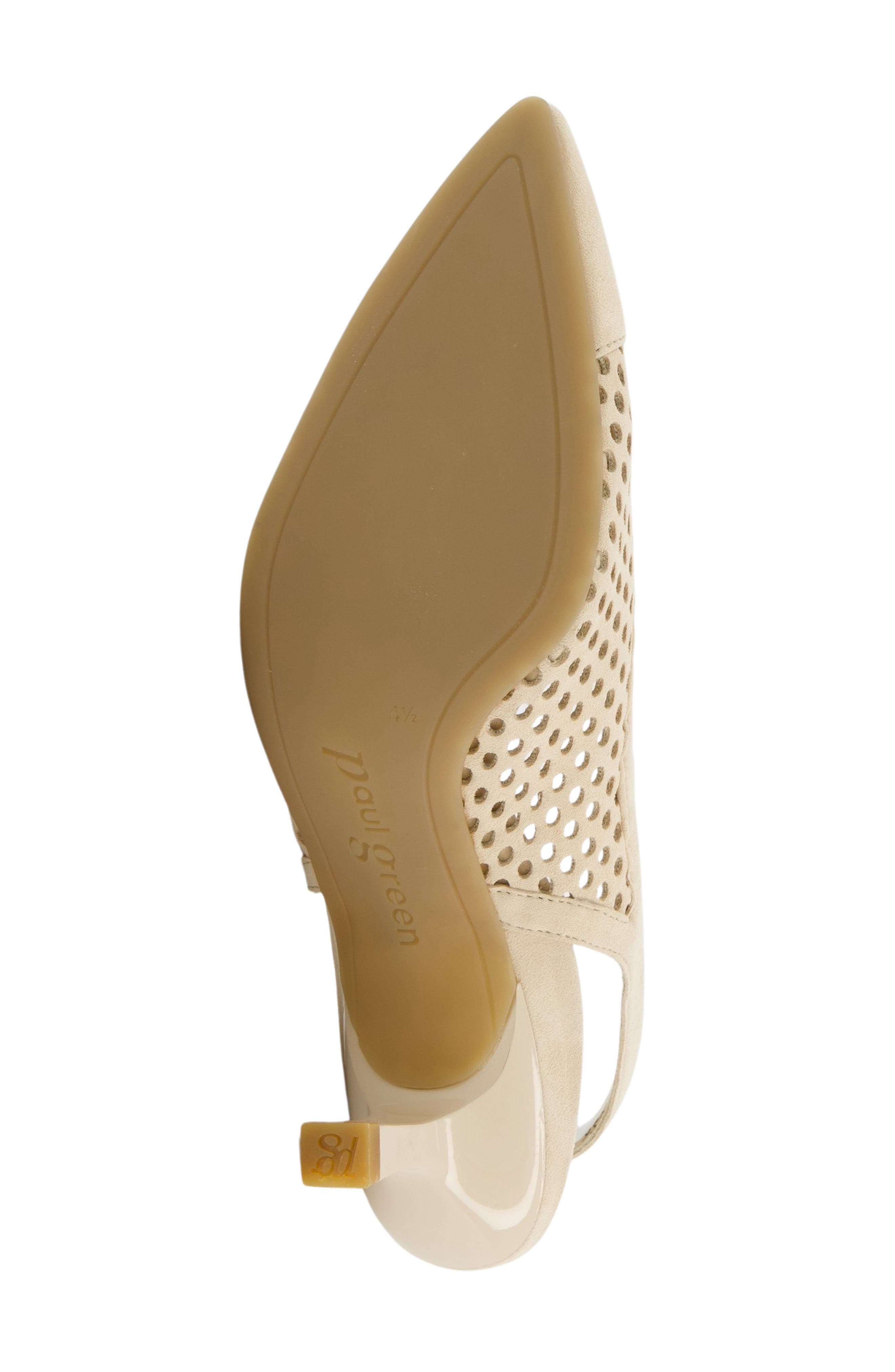 Derby Slingback Pump, Alternate, color, BISCUIT SUEDE