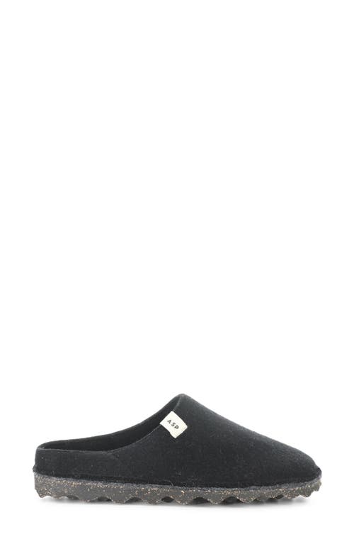Fly London Natura Wool Felt Mule In Black