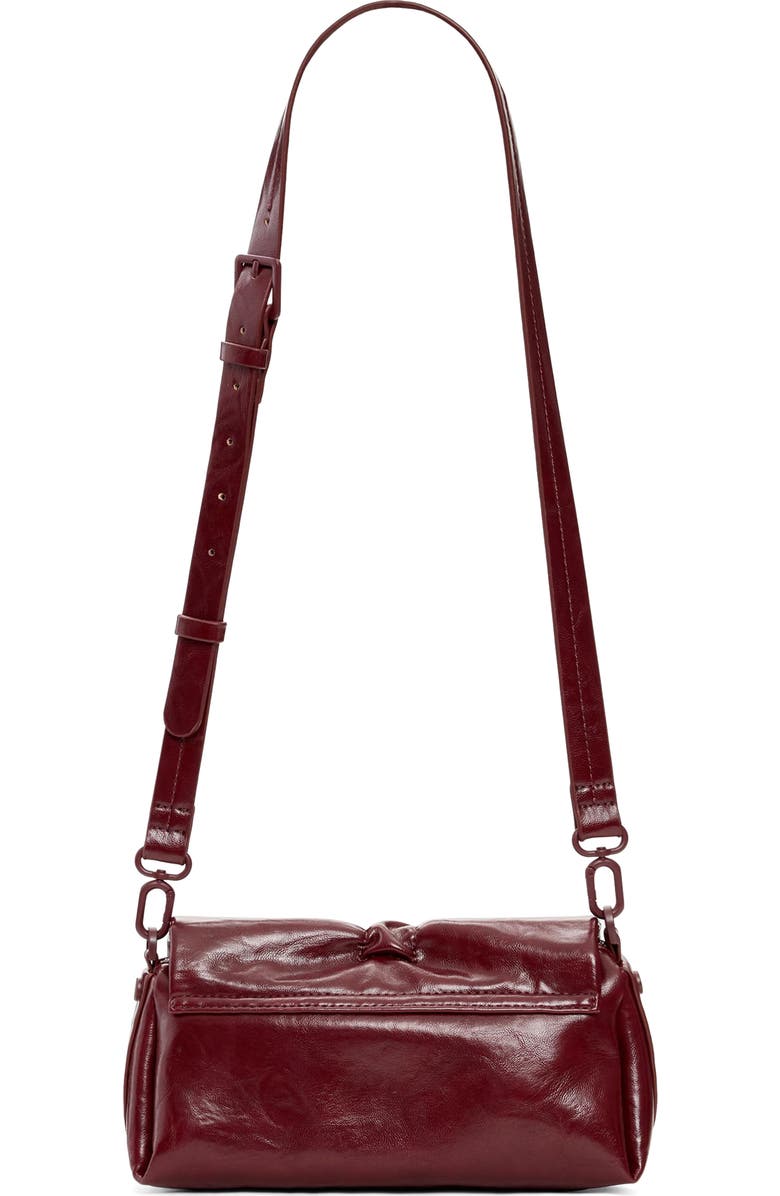 Desigual Faux Leather Shoulder Bag, Alternate, color, Burgundy