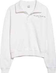 Sporty & Rich NY Health Club Polo Sweatshirt