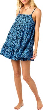 O'Neill OG Rilee Printed Cover-Up Babydoll Dress