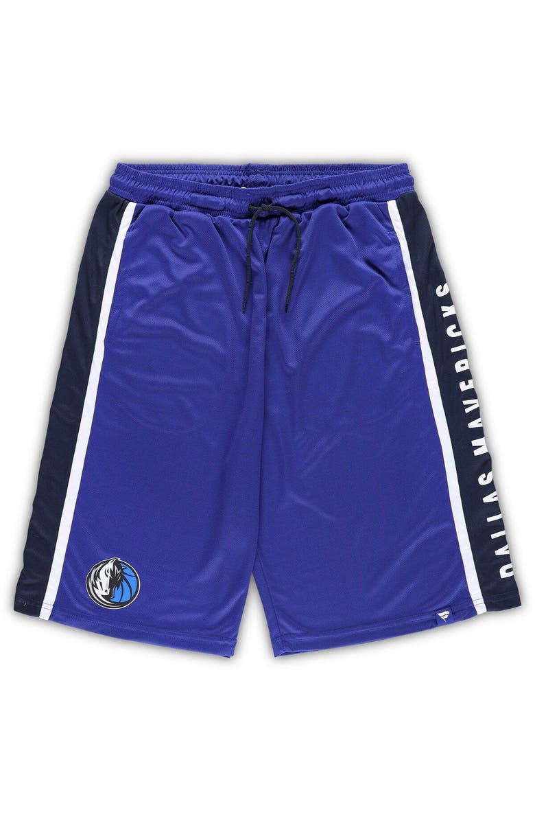 FANATICS Men's Fanatics Branded Blue Dallas Mavericks Big & Tall Referee Iconic Mesh Shorts, Main, color, Blue