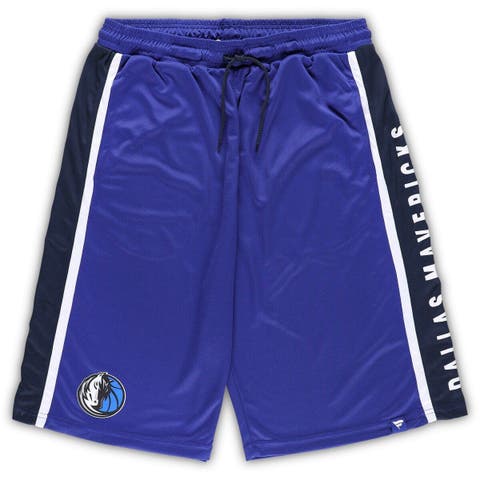 Men's Fanatics Branded Blue Dallas Mavericks Big & Tall Referee Iconic Mesh Shorts