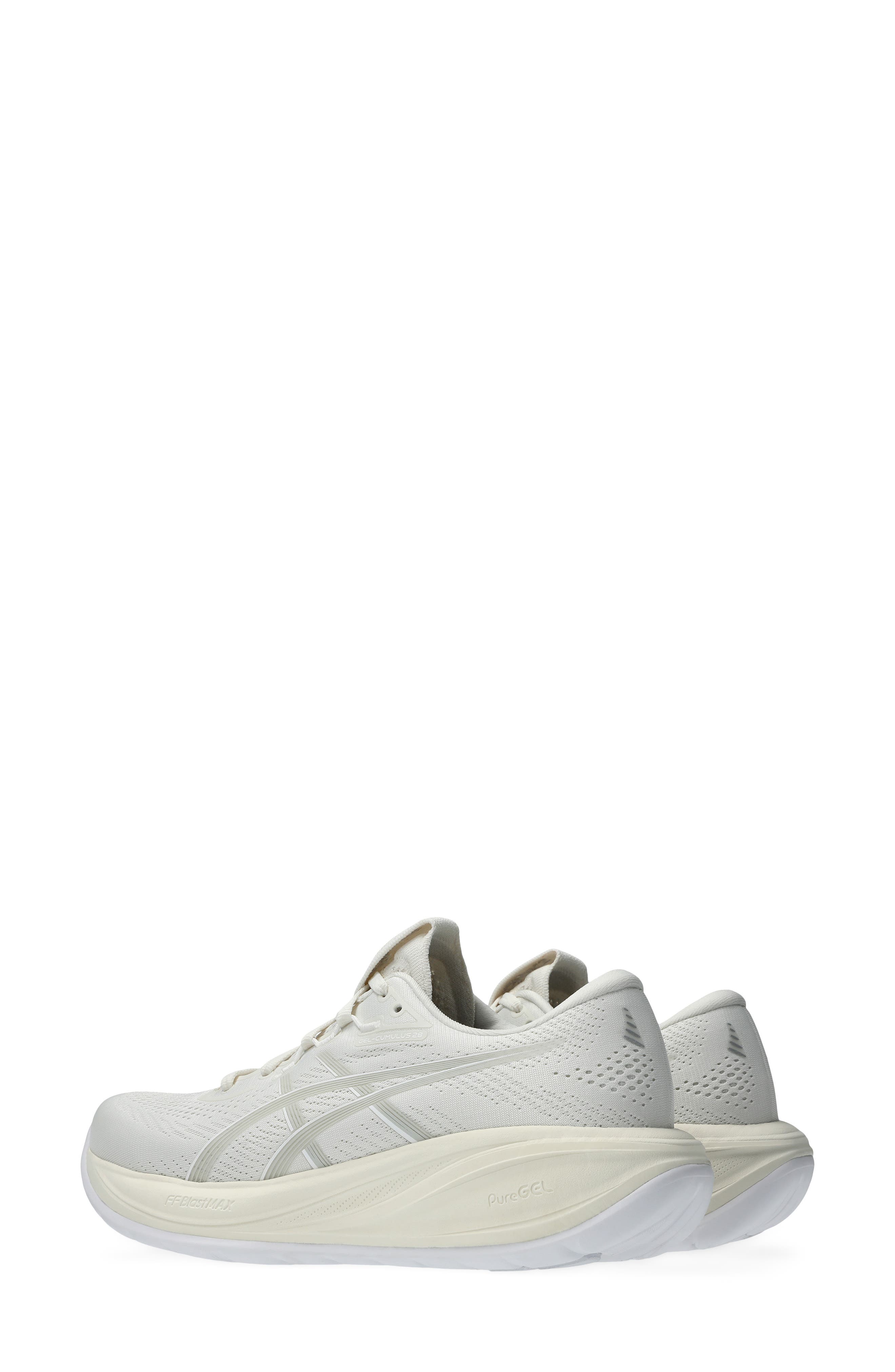 GEL-CUMULUS® 28 Running Shoe, Alternate, color, CREAM/ GLACIER GREY