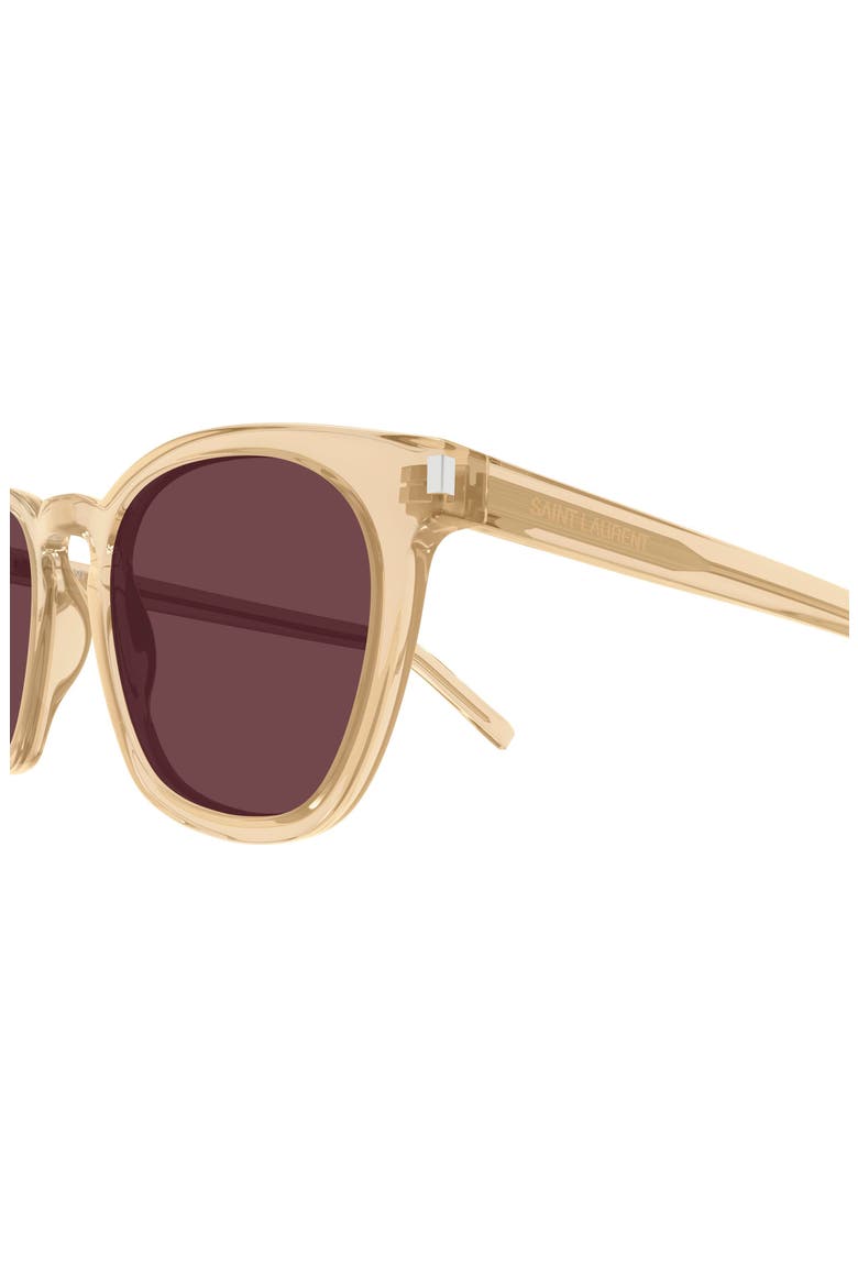 49mm Small Round Sunglasses, Alternate, color, YELLOW