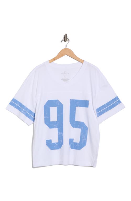 Hi Res '95 Collegiate Oversize Graphic T-shirt In White