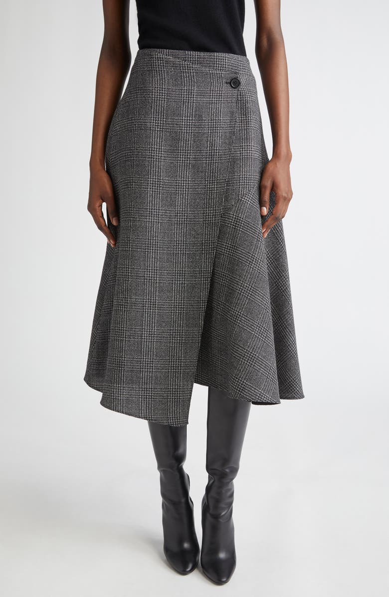 Michael Kors Collection Draped Wool Wrap Skirt, Main, color,