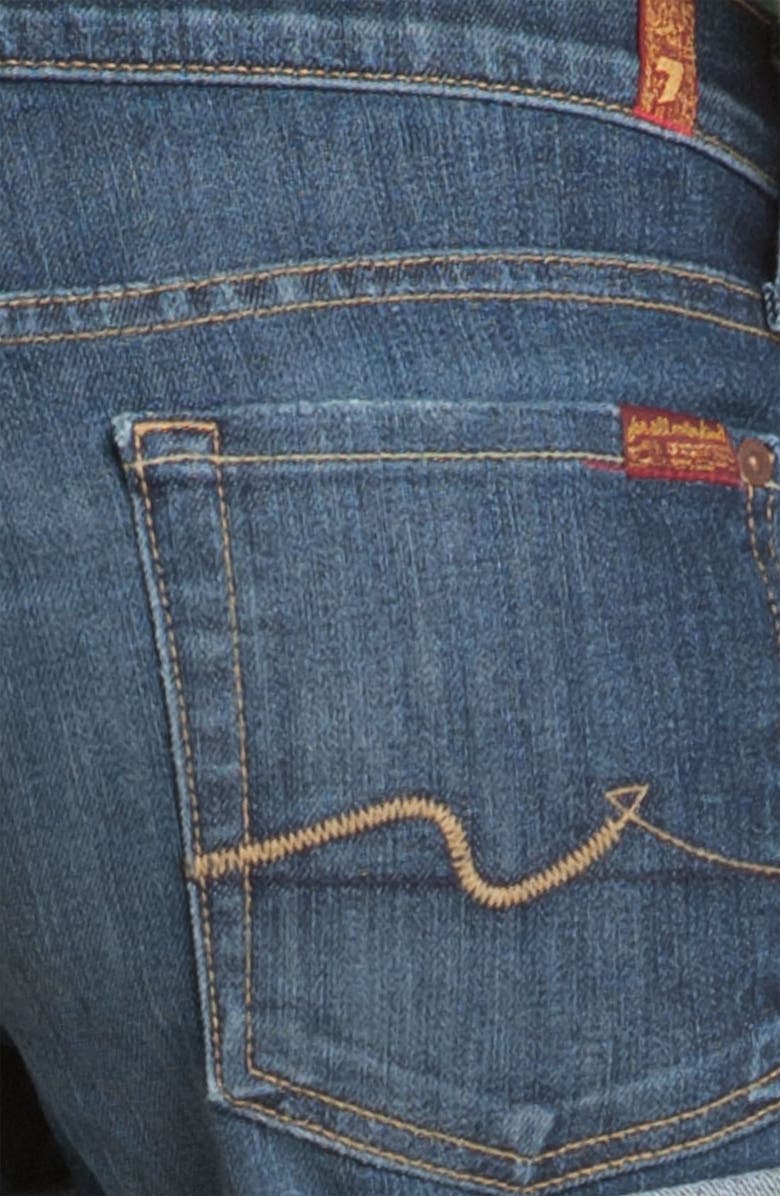 7 For All Mankind <sup>®</sup> Roll Cuff Denim Shorts, Alternate, color,