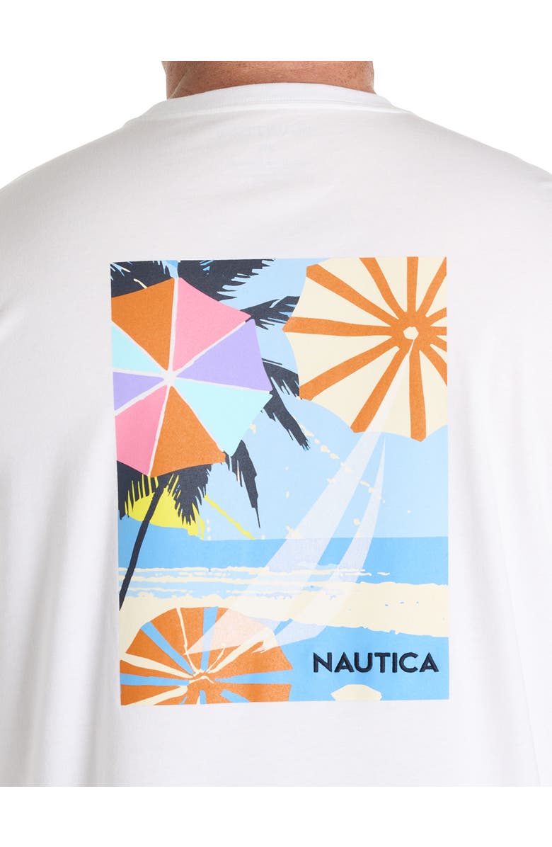Nautica Big & Tall Keep Calm Graphic Tee, Alternate, color, Bright White