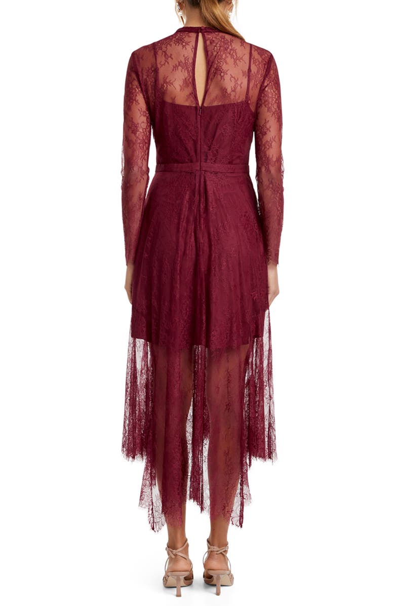 Ever New Chantilly Lace Long Sleeve Midi Dress, Alternate, color,