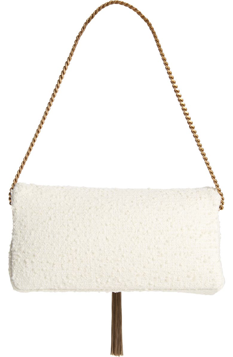 Saint Laurent Kate Bouclé Shoulder Bag, Alternate, color,