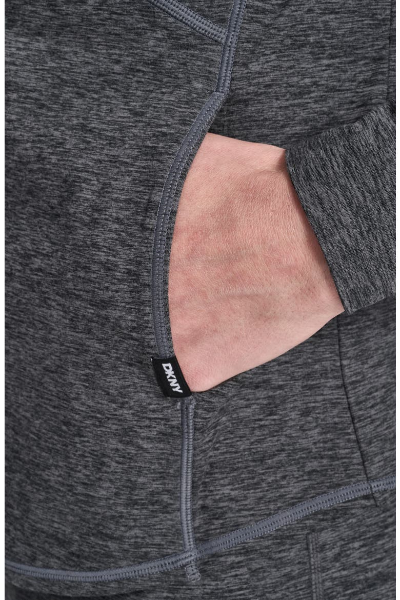 Spacedye Full Zip Hoodie, Alternate, color, BLACK SPACEDYE