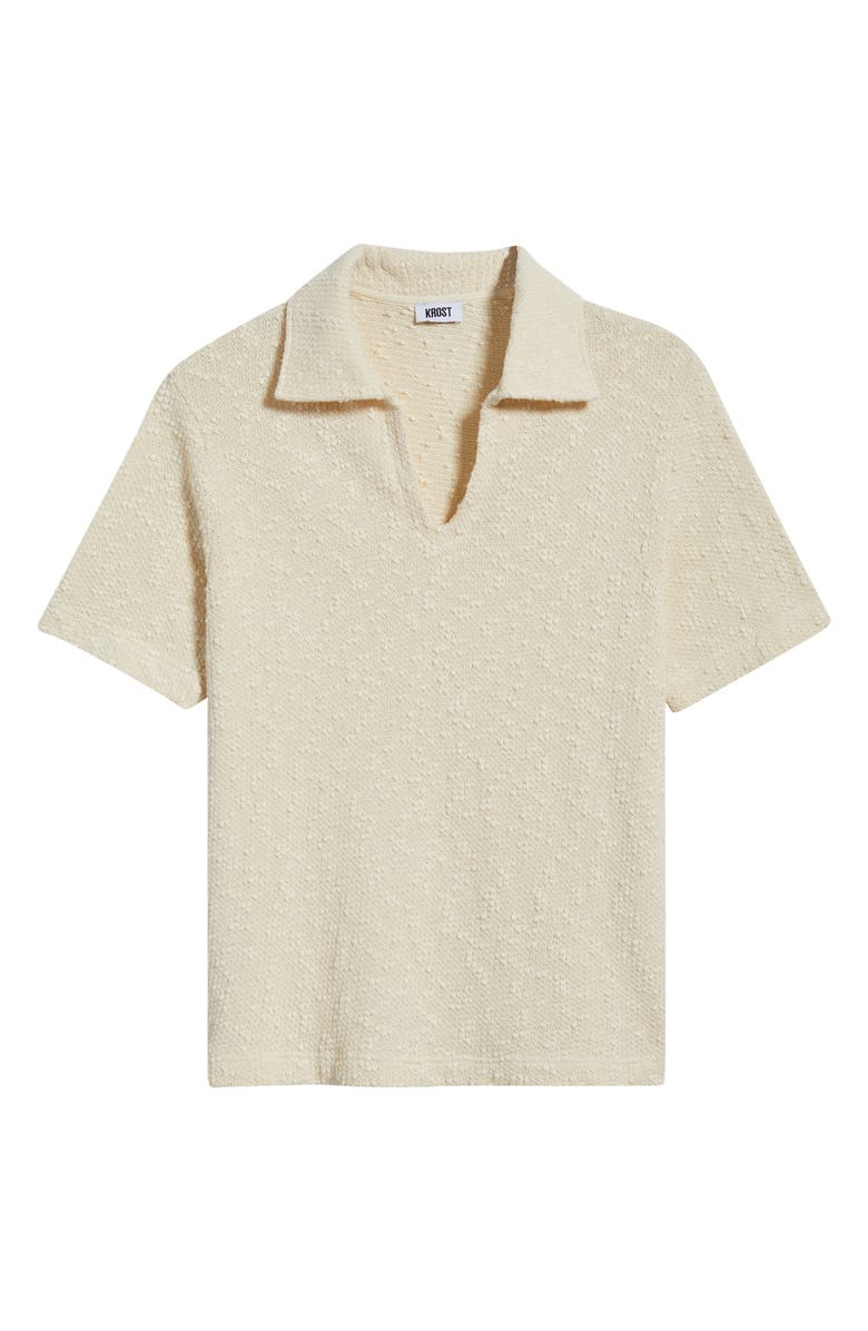 KROST Texture Cotton Blend Polo, Alternate, color, White