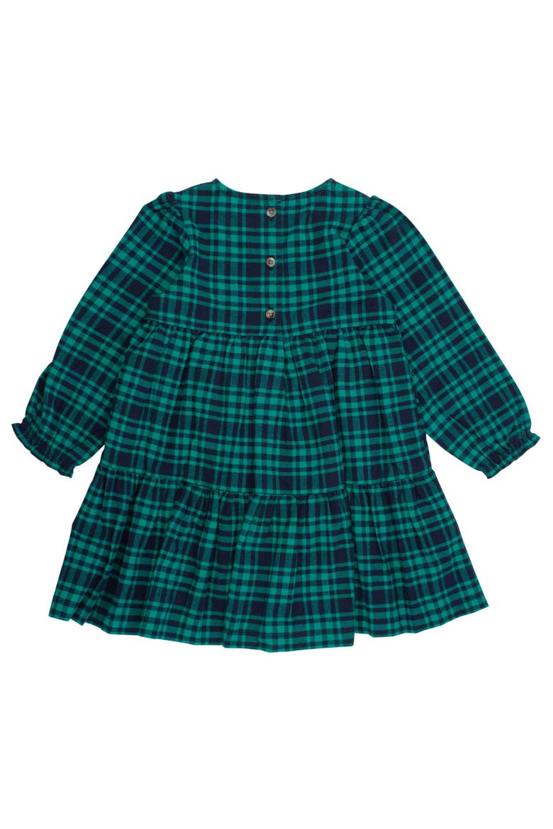 Woven Long Sleeve Tiered Twirl Dress, Alternate, color, Hayden Plaid