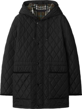 【BURBERRY】Quilted Nylon Parka Quilted Nylon Parka in Black - Women | Burberry® Official