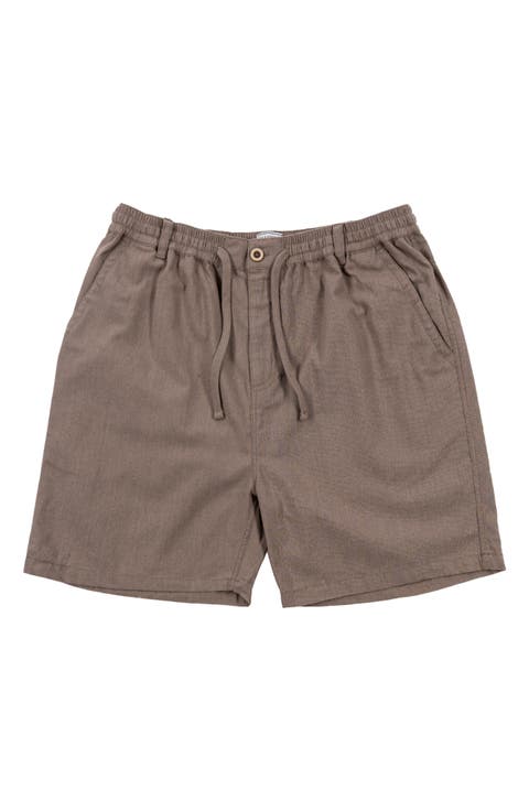 Linen & Cotton Blend Shorts