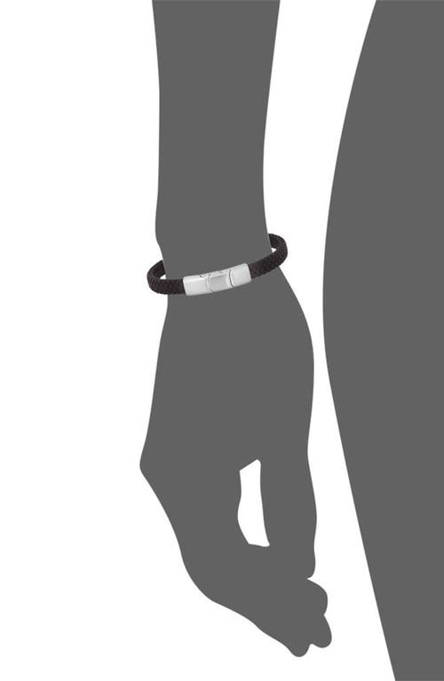 Geoffrey Beene Woven Leather Bracelet