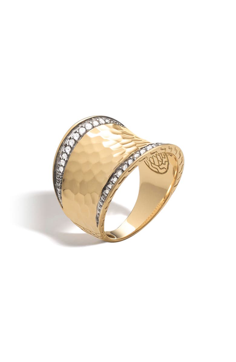 John Hardy Palu Diamond Saddle Ring, Main, color, 