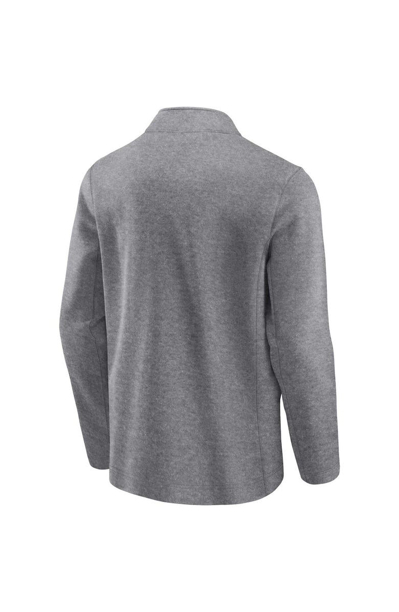 FANATICS Men's Fanatics Branded Heather Gray Tennessee Volunteers Vintage Fleece Quarter-Zip Jacket, Alternate, color, 