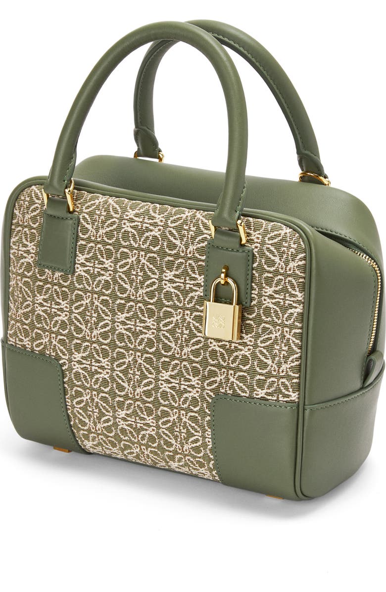 Loewe Amazona 19 Square Logo Canvas & Leather Satchel, Alternate, color,