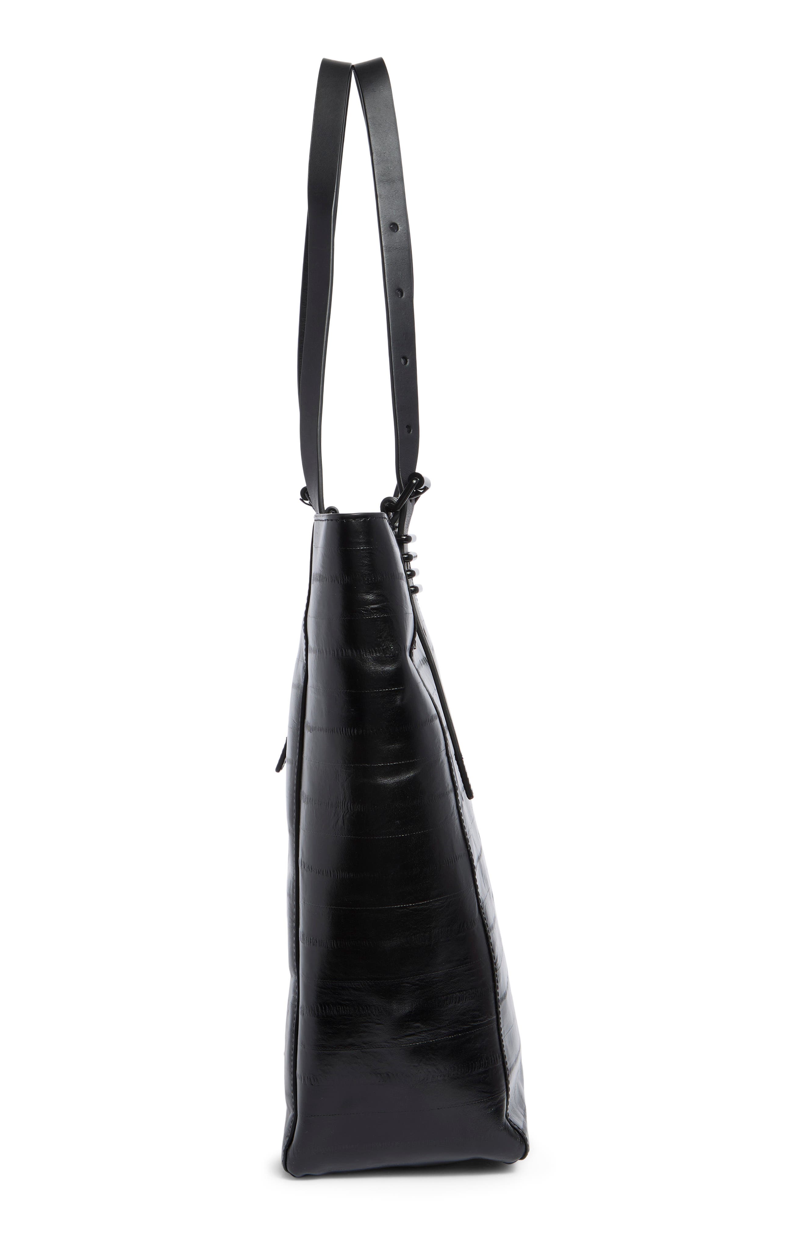 Buckle Tote Bag, Alternate, color, BLACK
