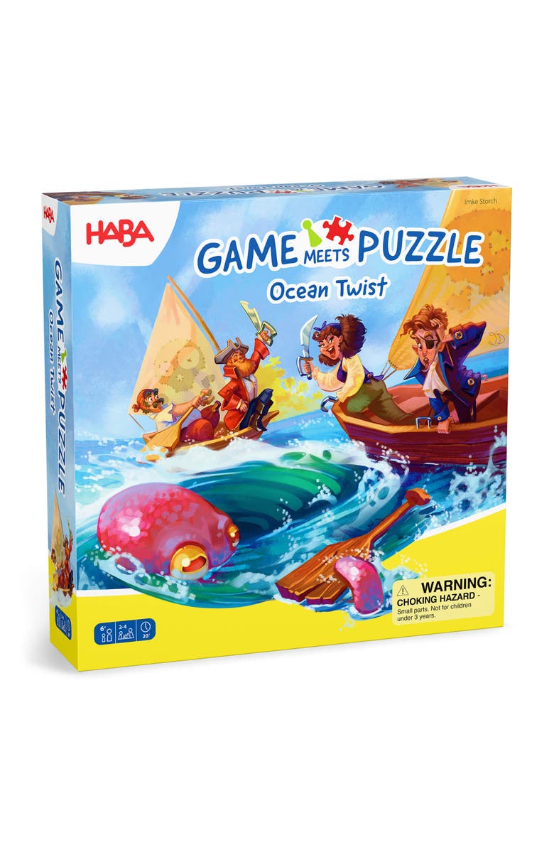 HABA Game Meets Puzzle - Ocean Twist, Kids Board Game, Main, color, Blue Multi