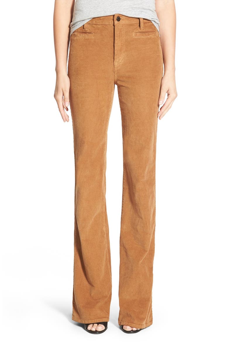 'Flea Market' Flare Corduroy Pants, Main, color, TIMBER BEAM