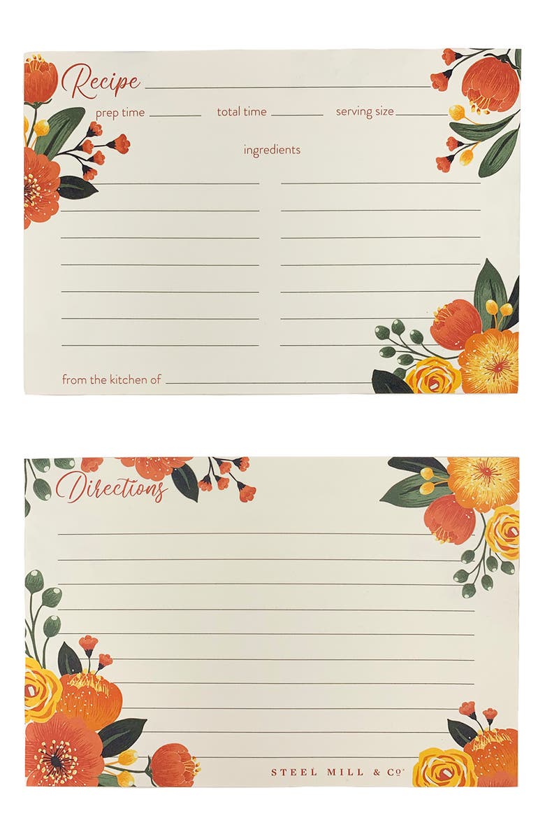 Steel Mill & Co Recipe Box, Alternate, color, Orange