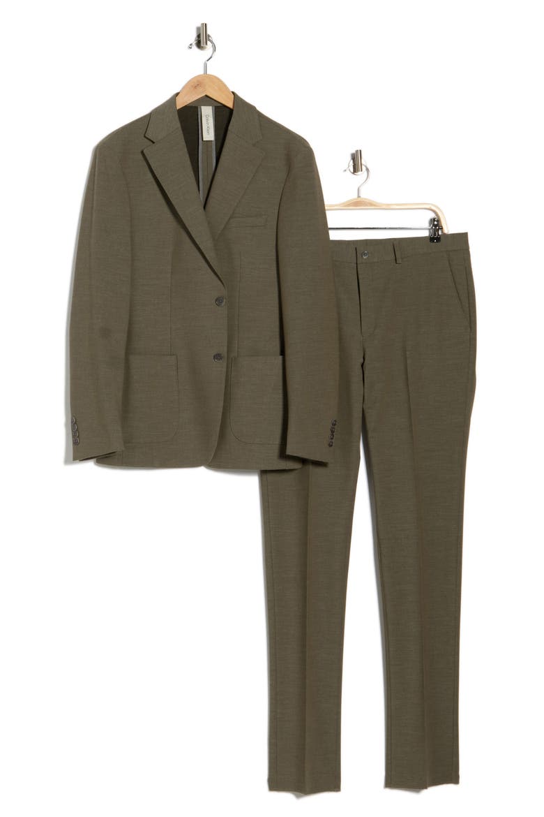 Notch Lapel Slim Fit Suit, Alternate, color, GREY