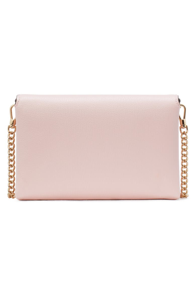 carlyle leather wallet on a chain, Alternate, color, CREPE PINK