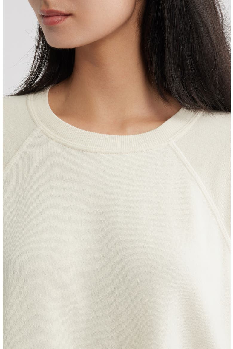 The Rehearsal Cotton Sweatshirt, Alternate, color, WASHED WHITE
