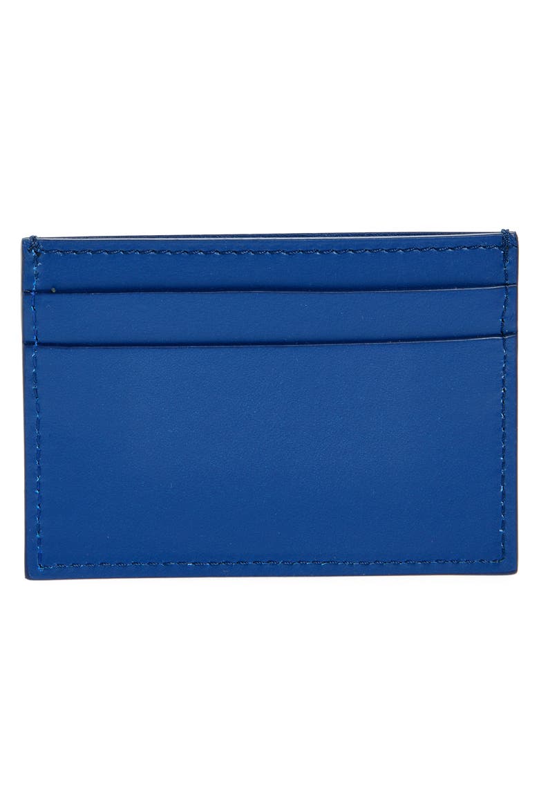 Bookish Leather Card Case, Alternate, color, BLUE - RED