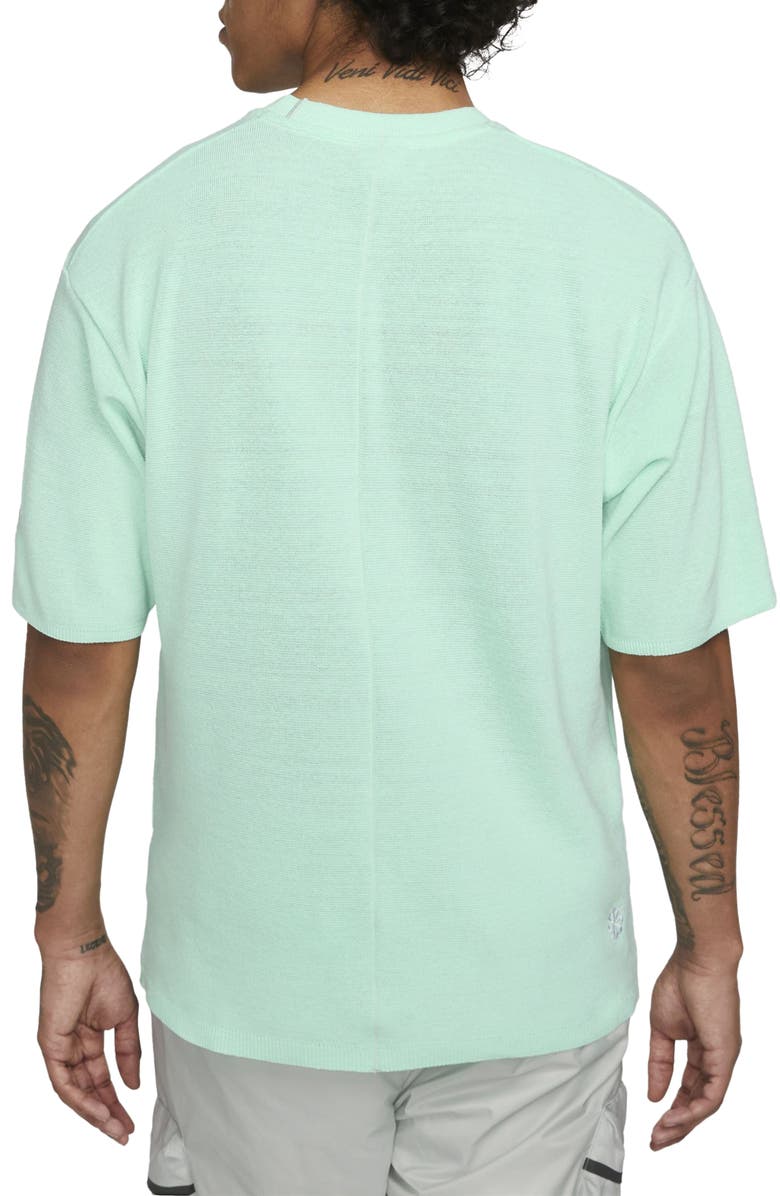 Nike Engineered Short Sleeve Sweater, Alternate, color, Light Green