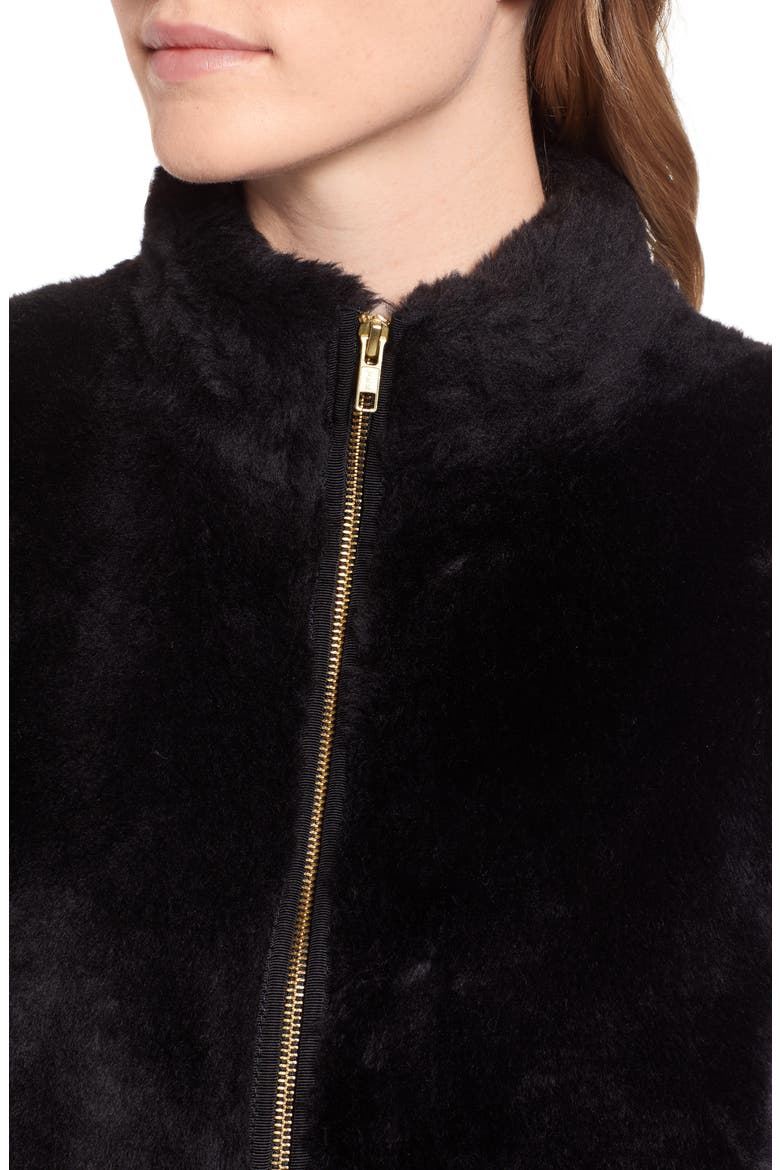 Plush Fleece Excursion Vest, Alternate, color, BLACK