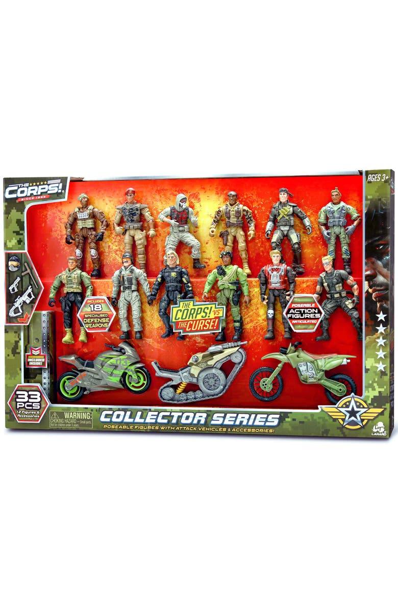 Lanard The Corps! Collector Series 12 Pack Action Figures, 3+, Main, color,
