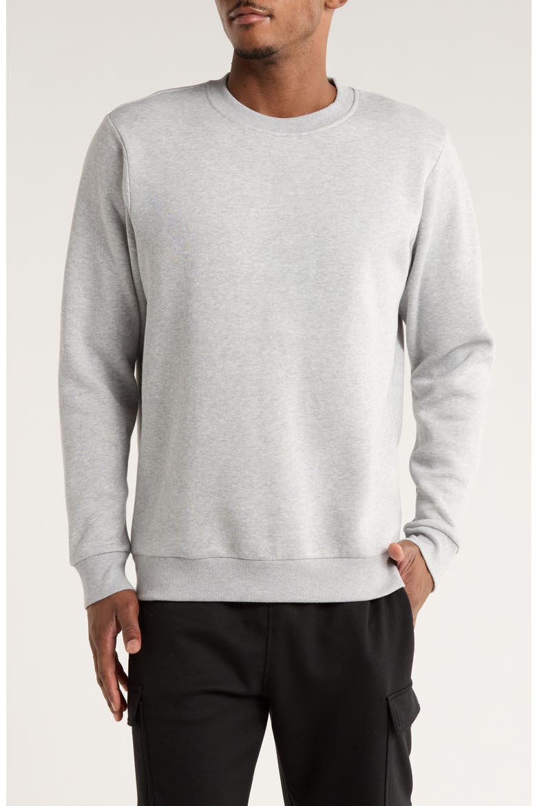 Freeform Fleece Sweatshirt, Main, color, GREY SILK LIGHT HEATHER