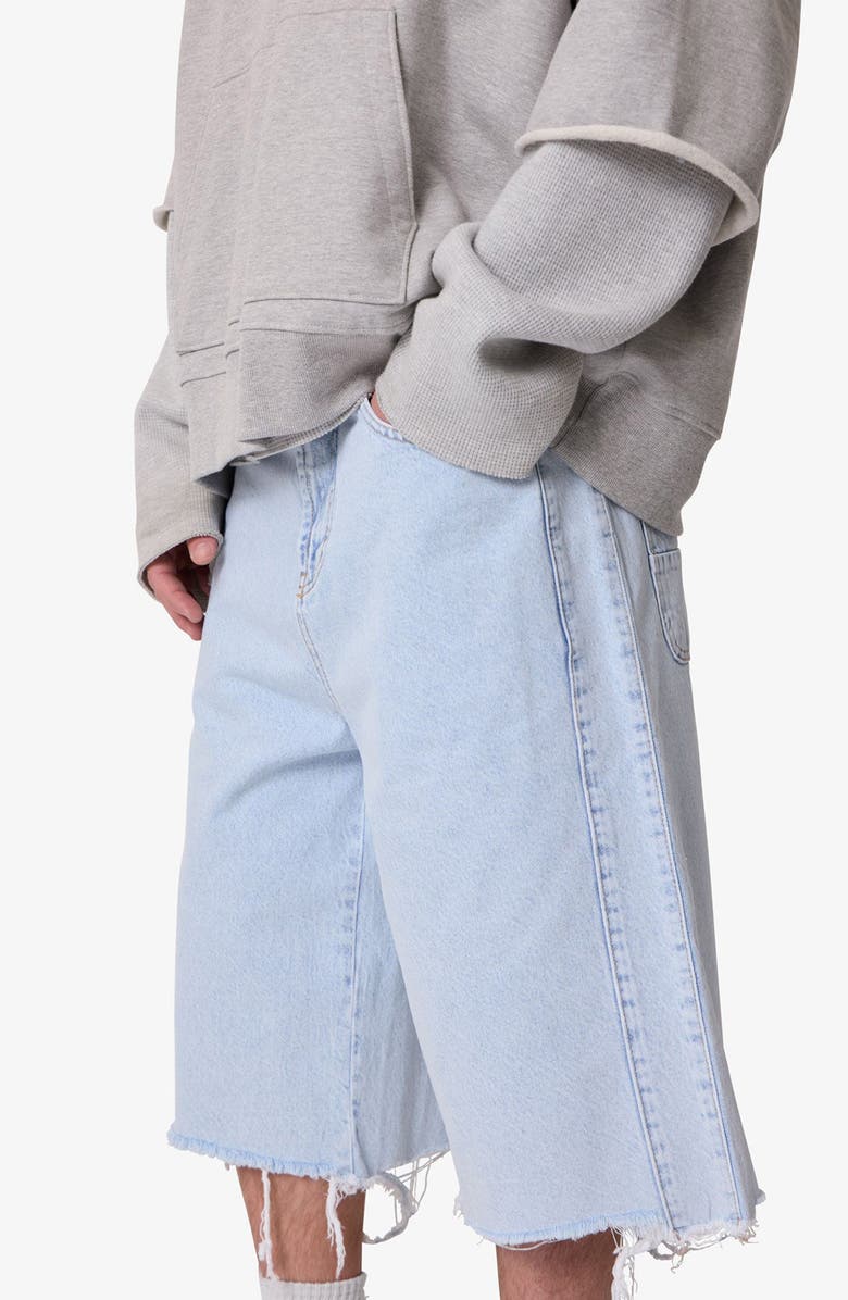 mnml Ultrabaggy Denim Cutoff Shorts, Alternate, color,