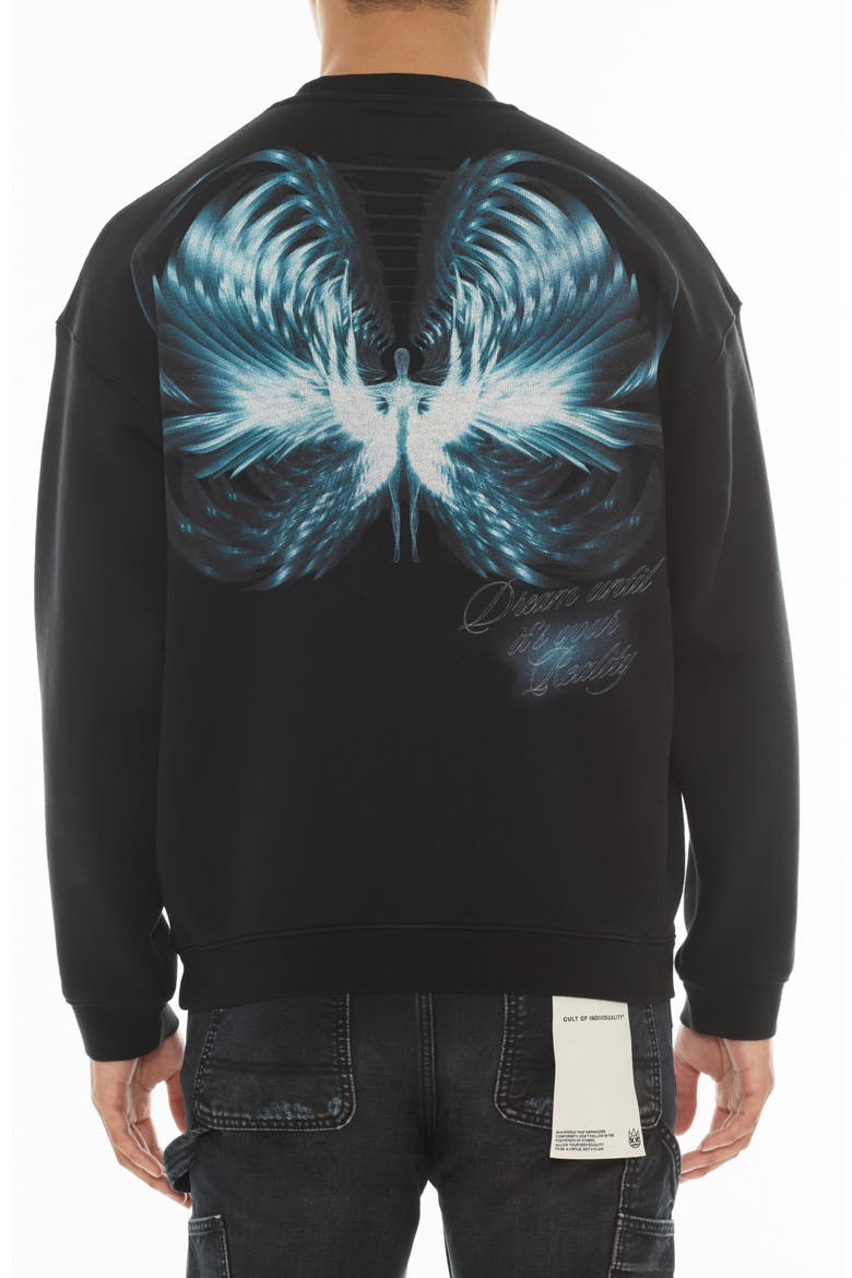 Cotton Fleece Graphic Sweatshirt, Alternate, color, TEARDROP