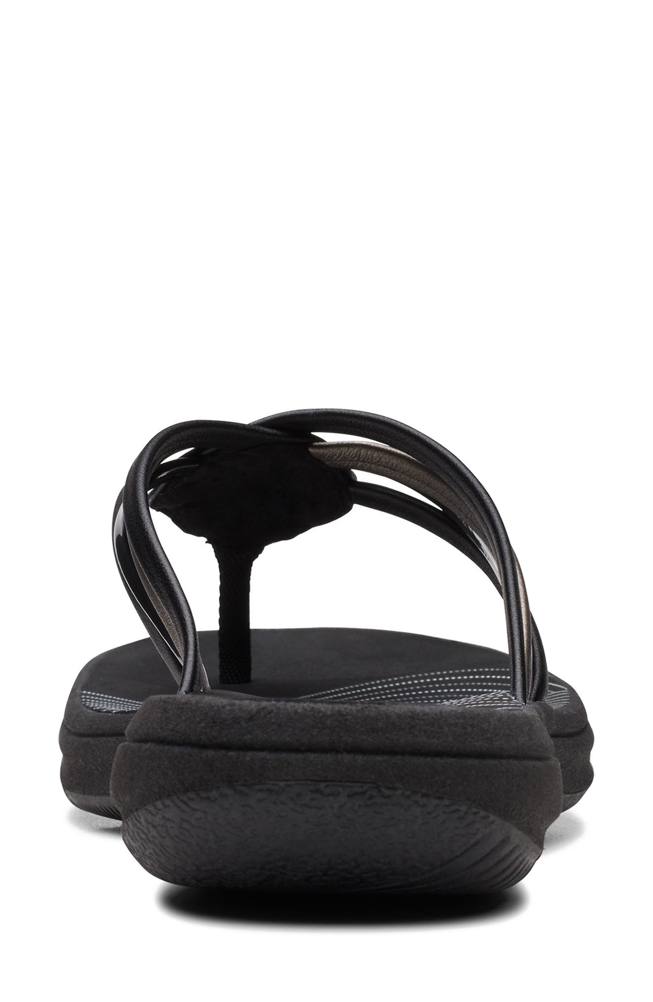 Clarks<sup>®</sup> Breeze Coral Thong Sandal, Alternate, color, Black Combi