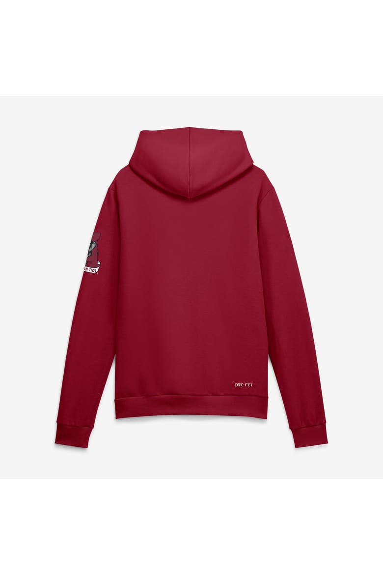 Men's Nike Crimson Alabama Crimson Tide 2026 Sideline Standard Issue Dri-FIT Hoodie, Alternate, color, Crimson