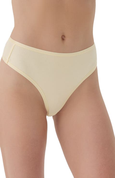 Organic Cotton Everyday High Rise Thong 6-Pack