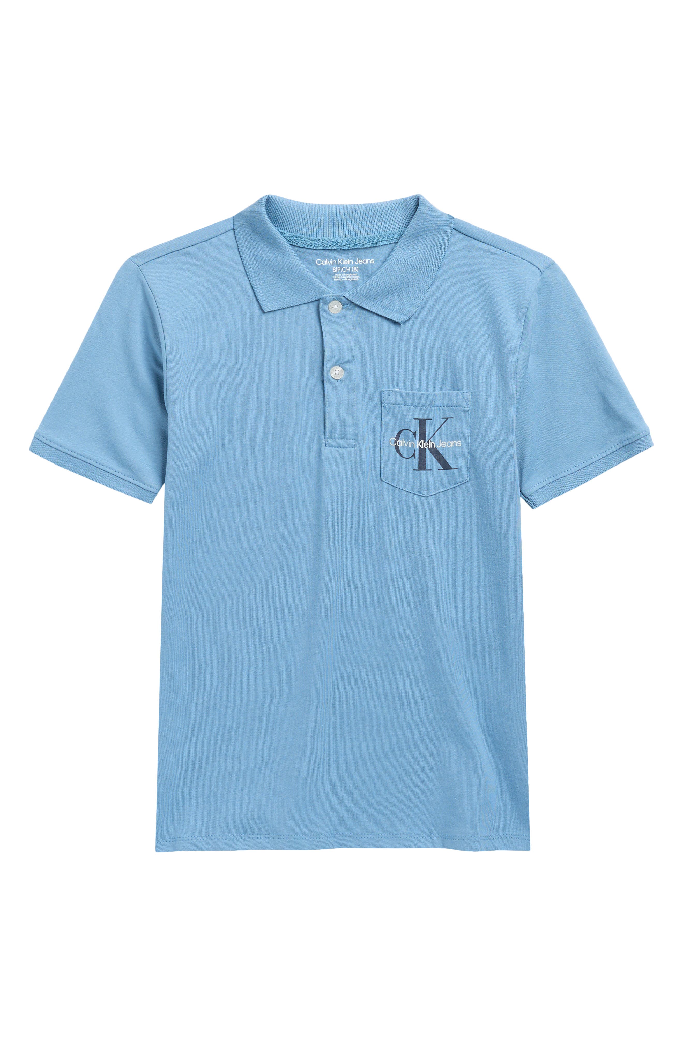 Calvin Klein Kids' Monogram Pocket Polo